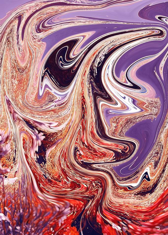 Abstract Swirling Art
