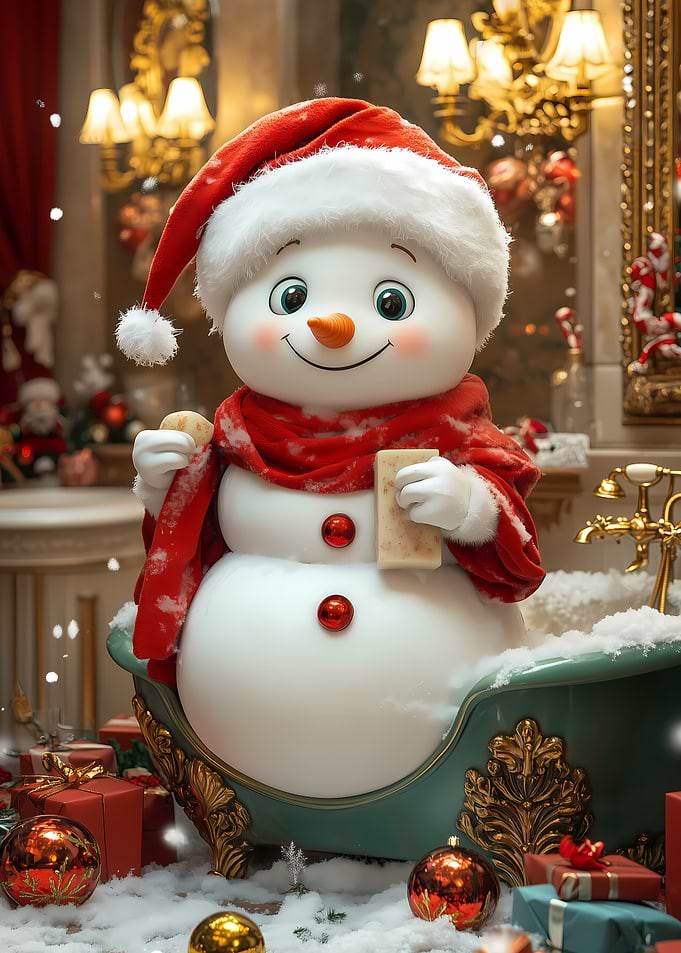 Snowman in a Bathtub