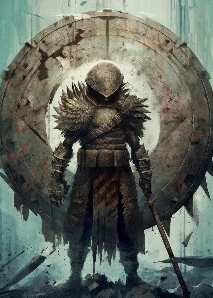 Dark Knight with Shield