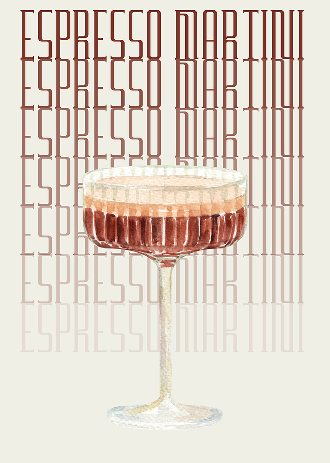Espresso Martini Watercolor