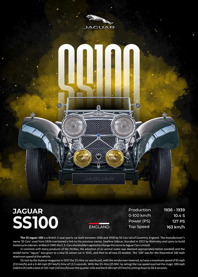 Jaguar SS100 Classic Car