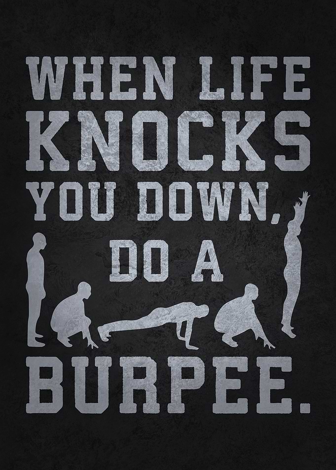 Burpee Funny Workout Motivation