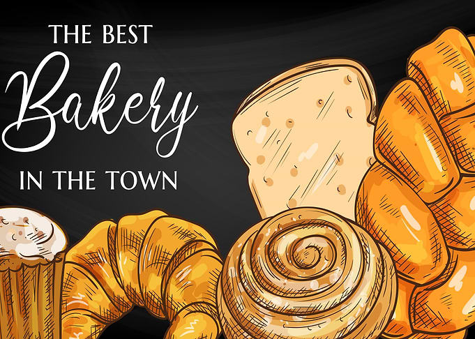 fresh bread bakery poster