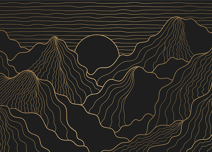 Gold Mountain Landscape