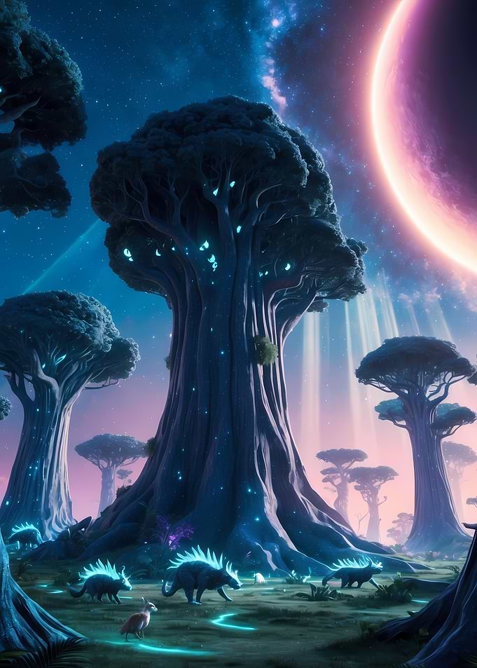Ethereal Forest Night