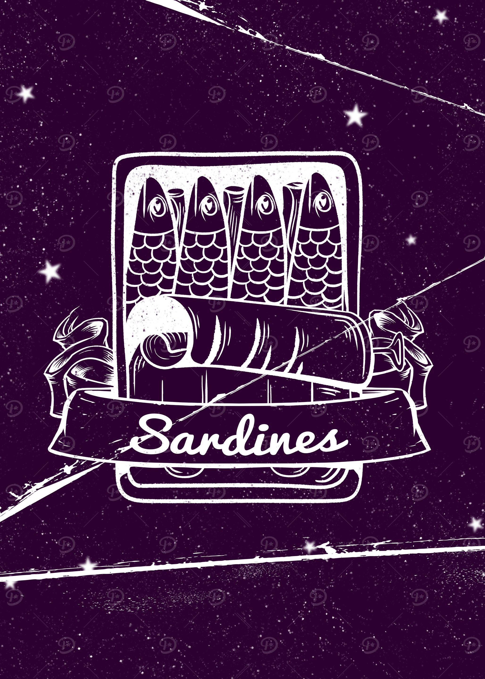 Sardines Vintage Poster