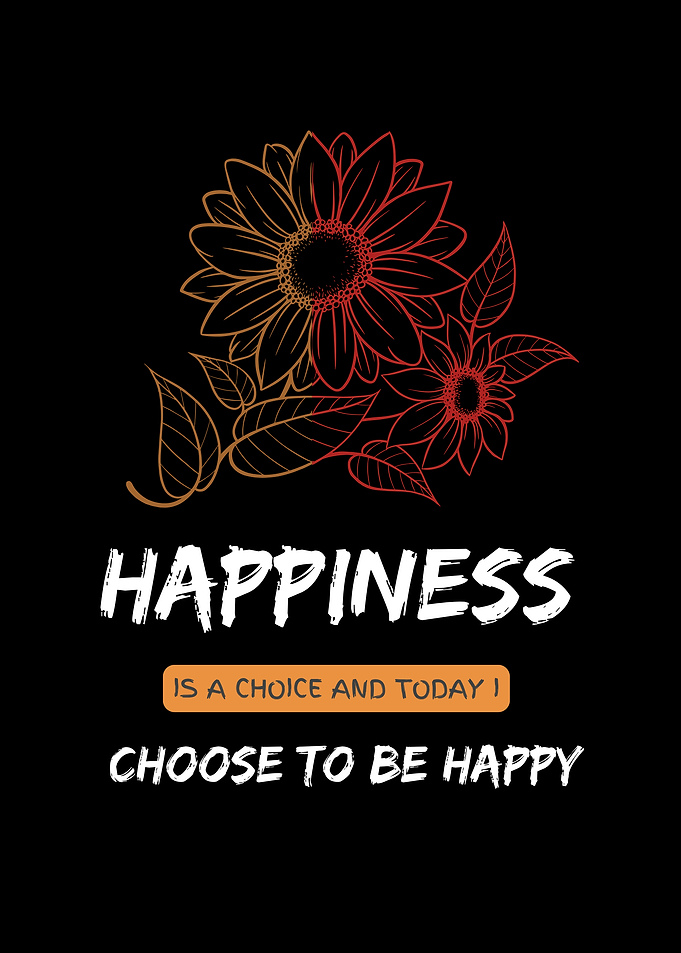 Happiness Sunflower Quote