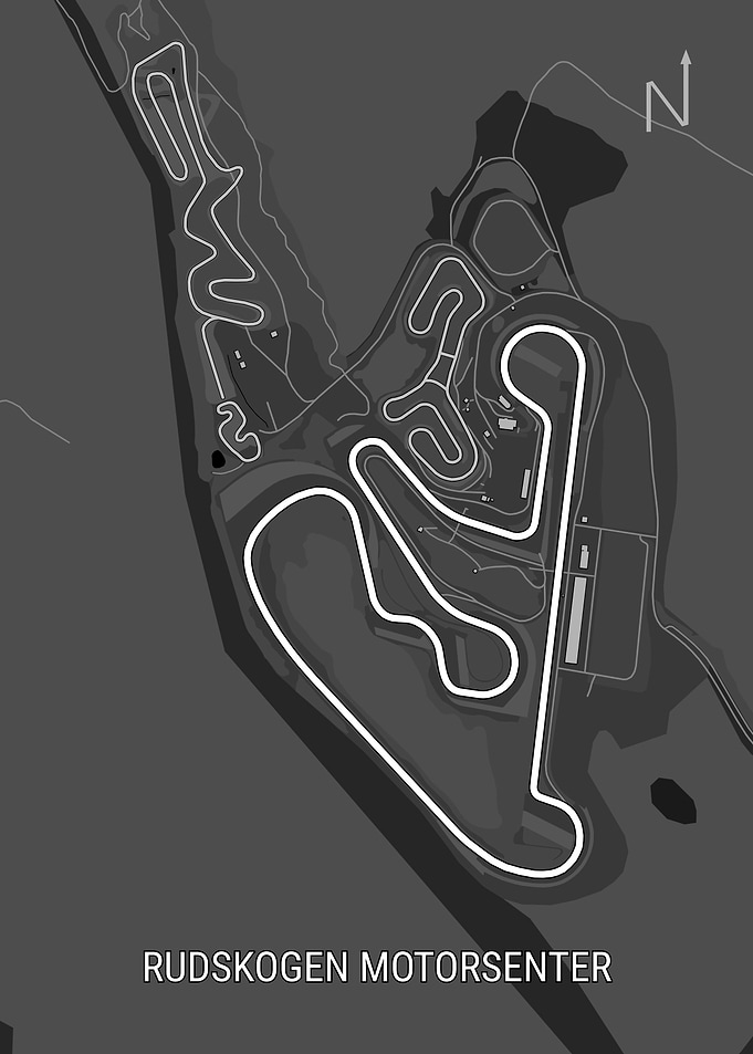 Rudskojen Motorsenter Track Map
