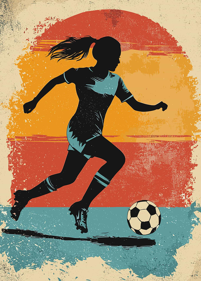 Soccer Player Silhouette