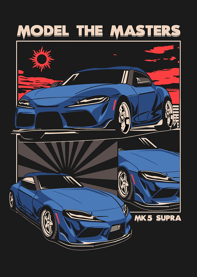 MK5 Supra Car Illustration