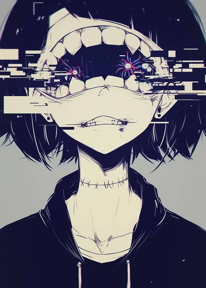Distorted Anime Girl