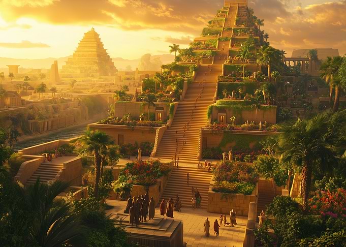 Ancient City at Sunset
