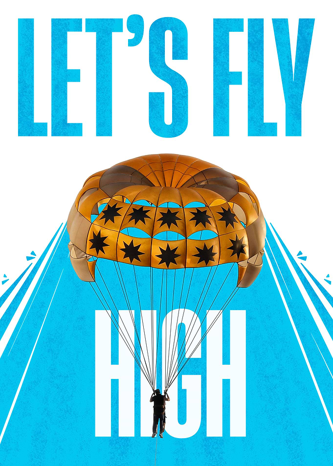 Let's Fly High Parachute