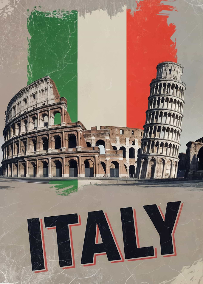 Italy Travel Poster