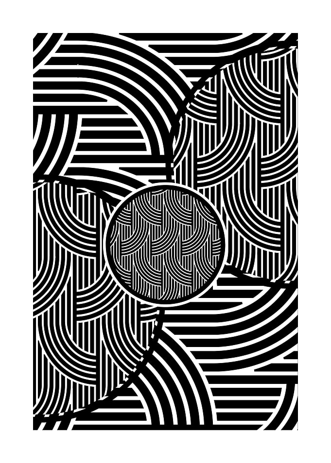 Abstract Black and White Pattern