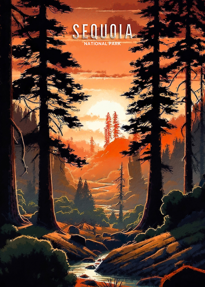 Sequoia National Park Sunset
