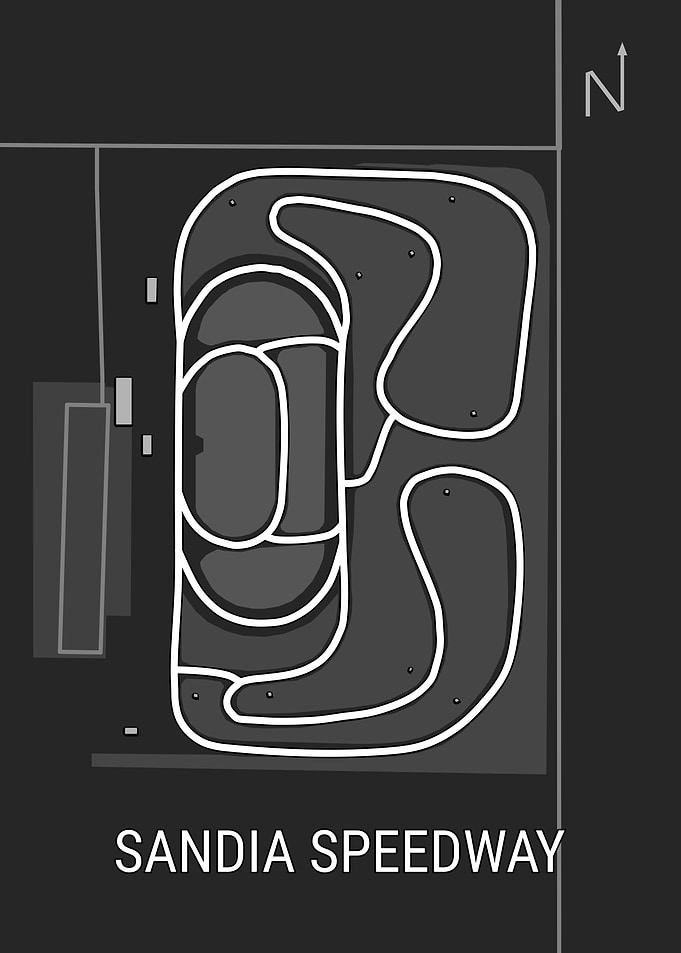Sandia Speedway Track Map