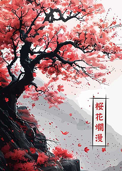 Cherry Blossom Tree Cliffside