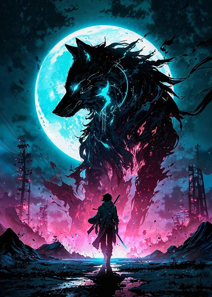 Epic Wolf Spirit & Warrior