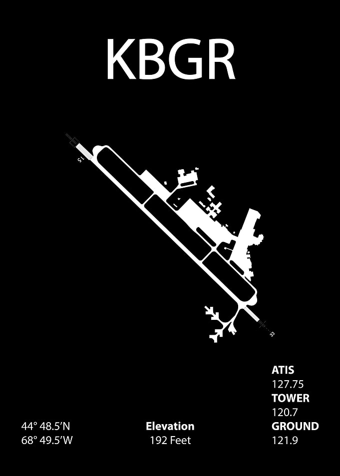 BGR Airport Diagram