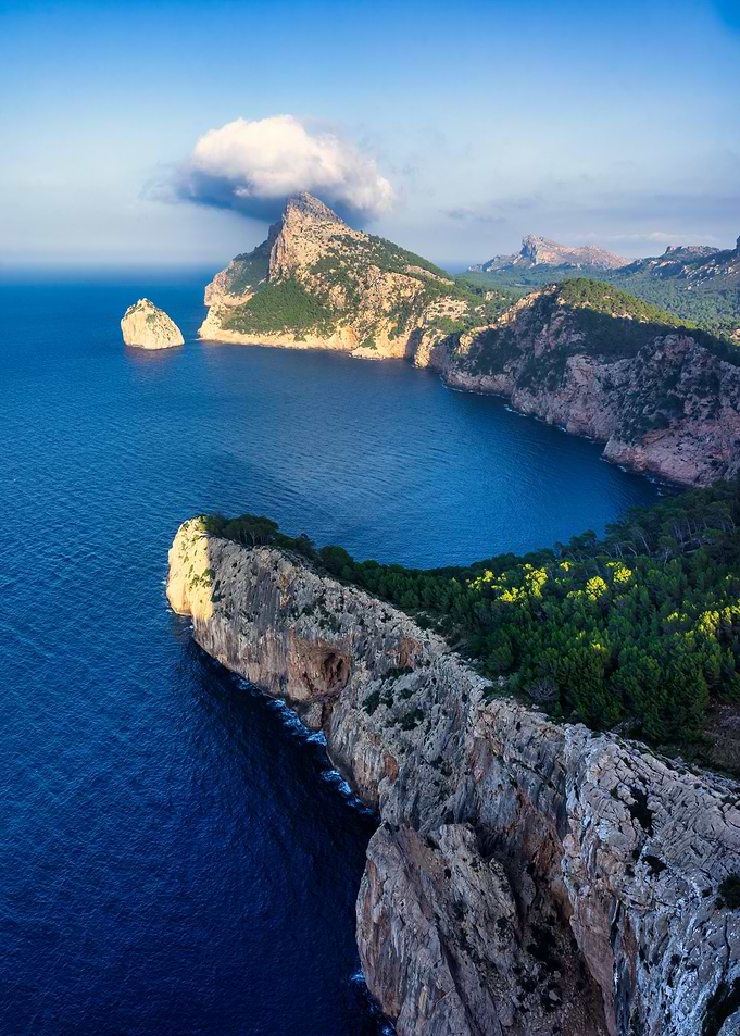 Coastal Cliffs and Azure Sea