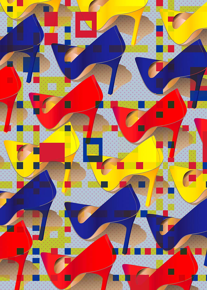 MONDRIAN HEELS PATTERN