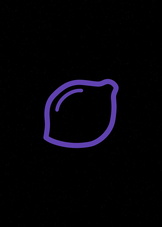 Lemon Icon - Purple