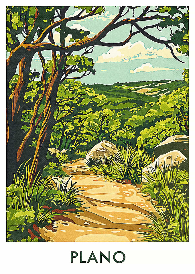 Plano Landscape Poster
