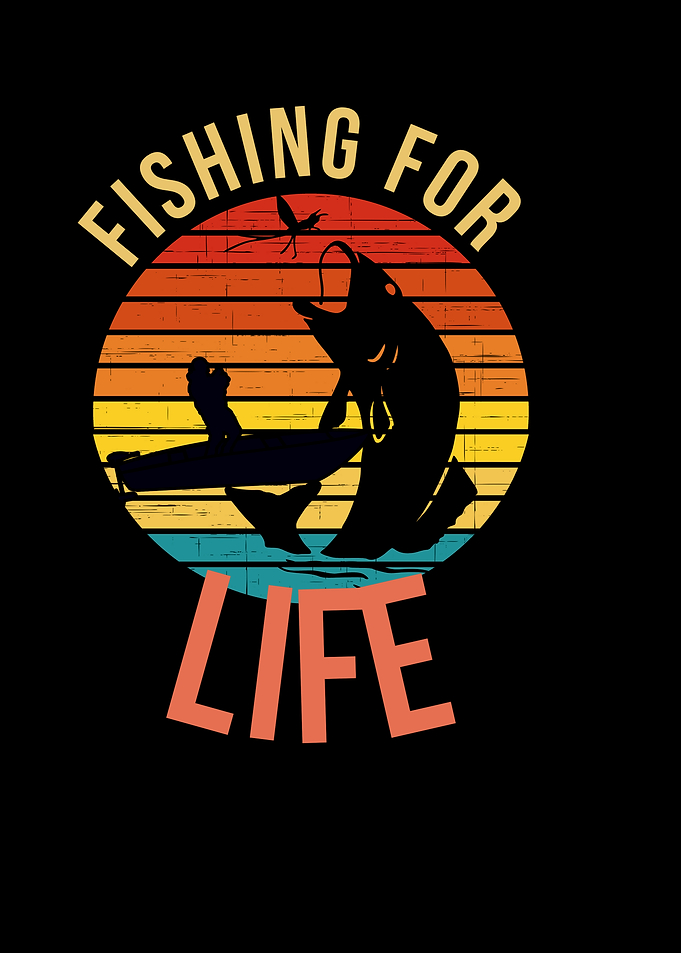 Fishing for Life Retro Design
