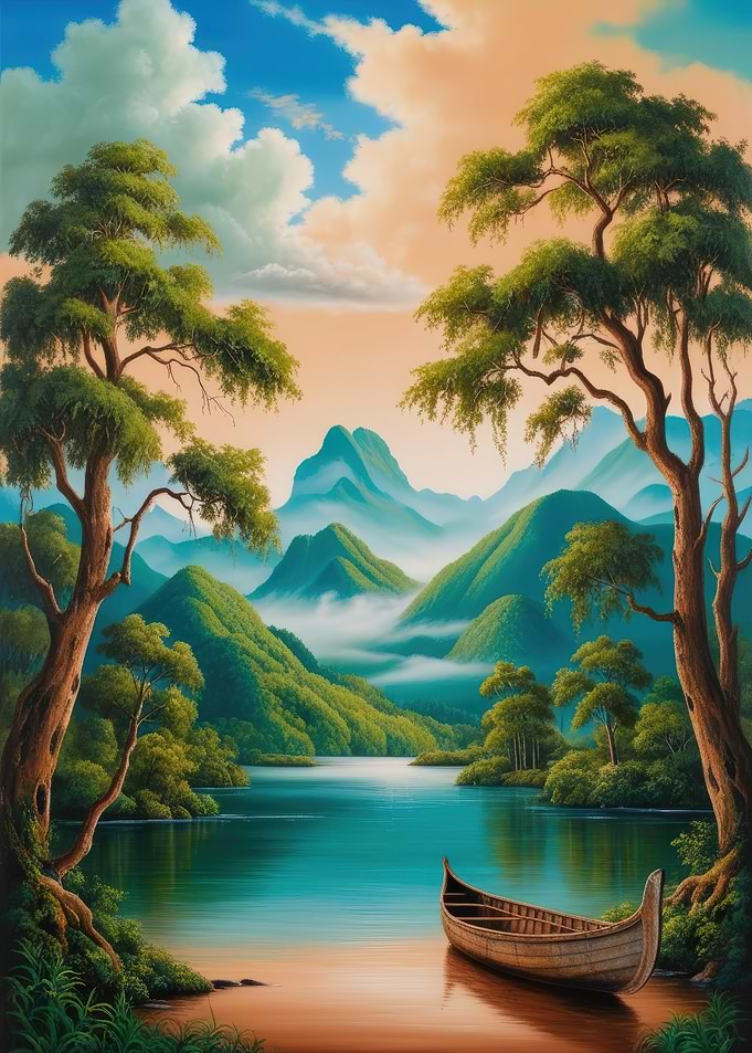Serene Lake Landscape