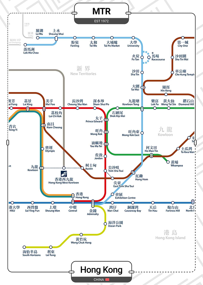 Hong Kong MTR Map