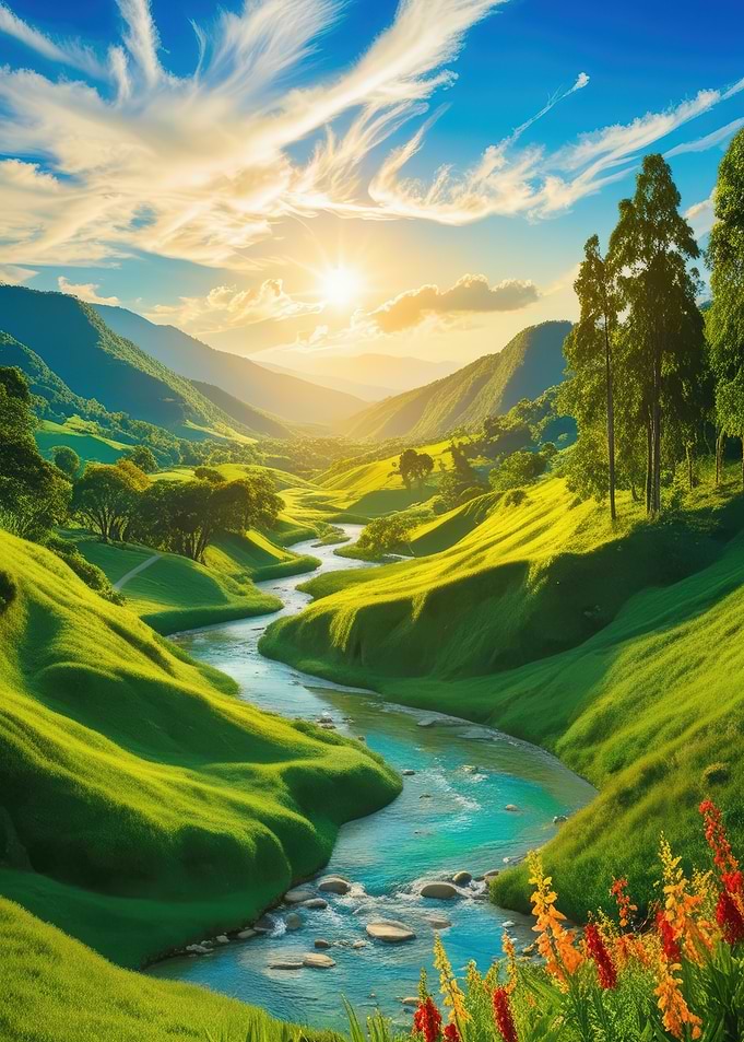 Serene River Valley
