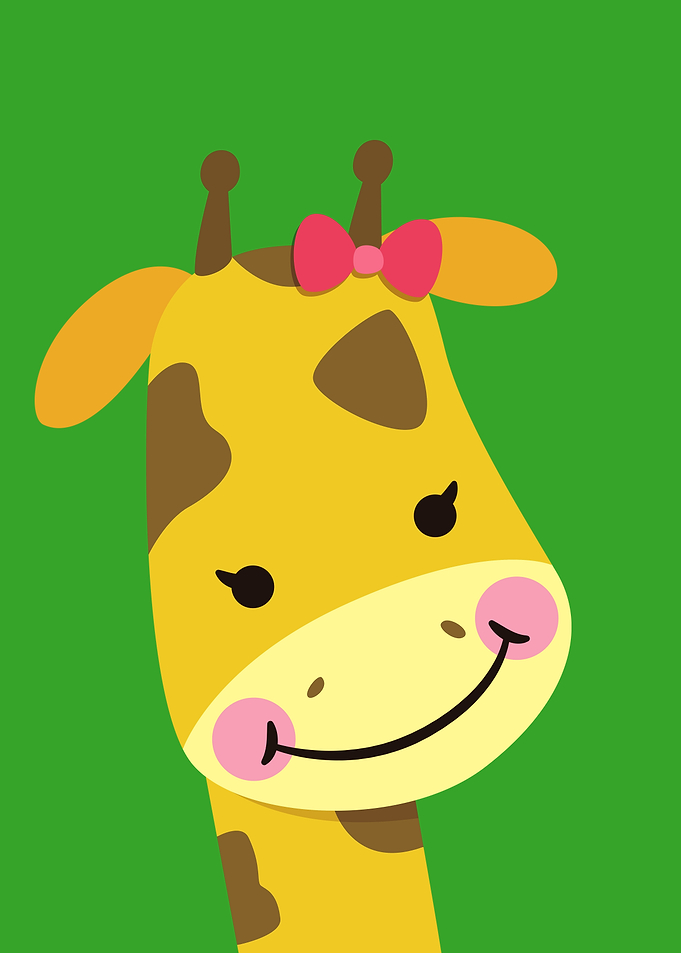 Cute Cartoon Giraffe