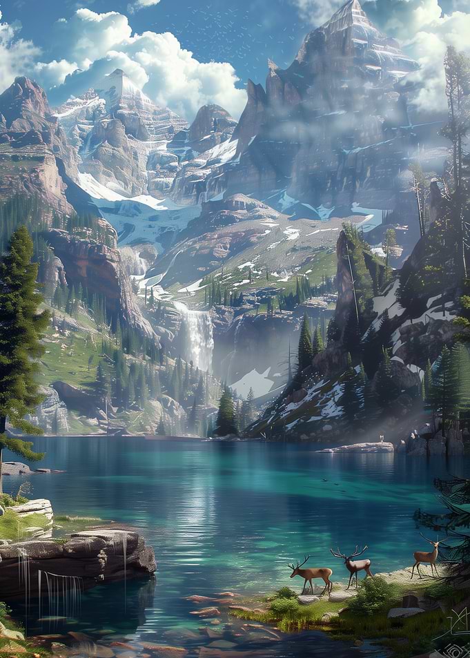 Mountain Lake Serenity