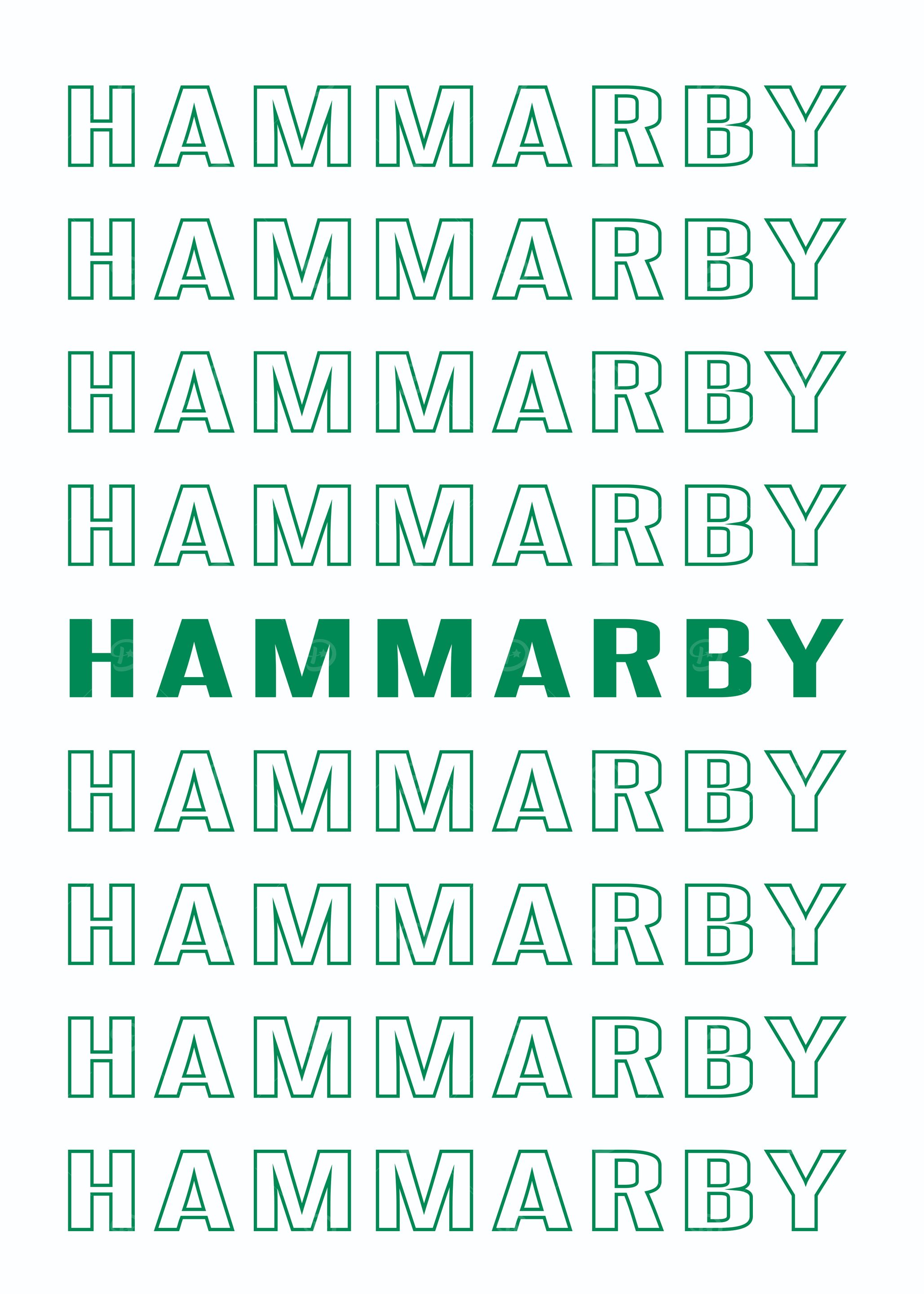 Hammarby Text Art