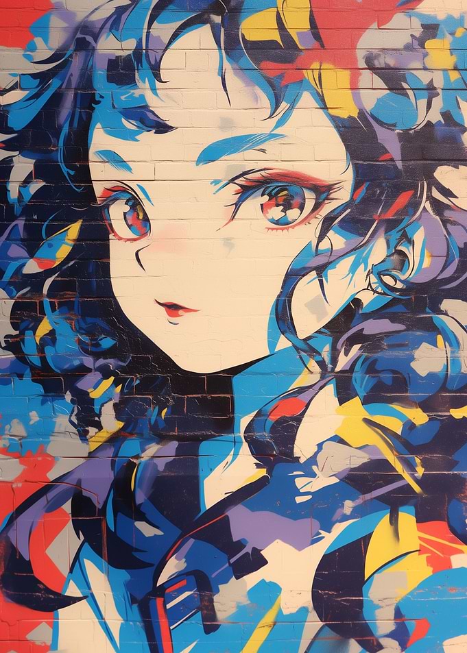 Anime Girl Graffiti