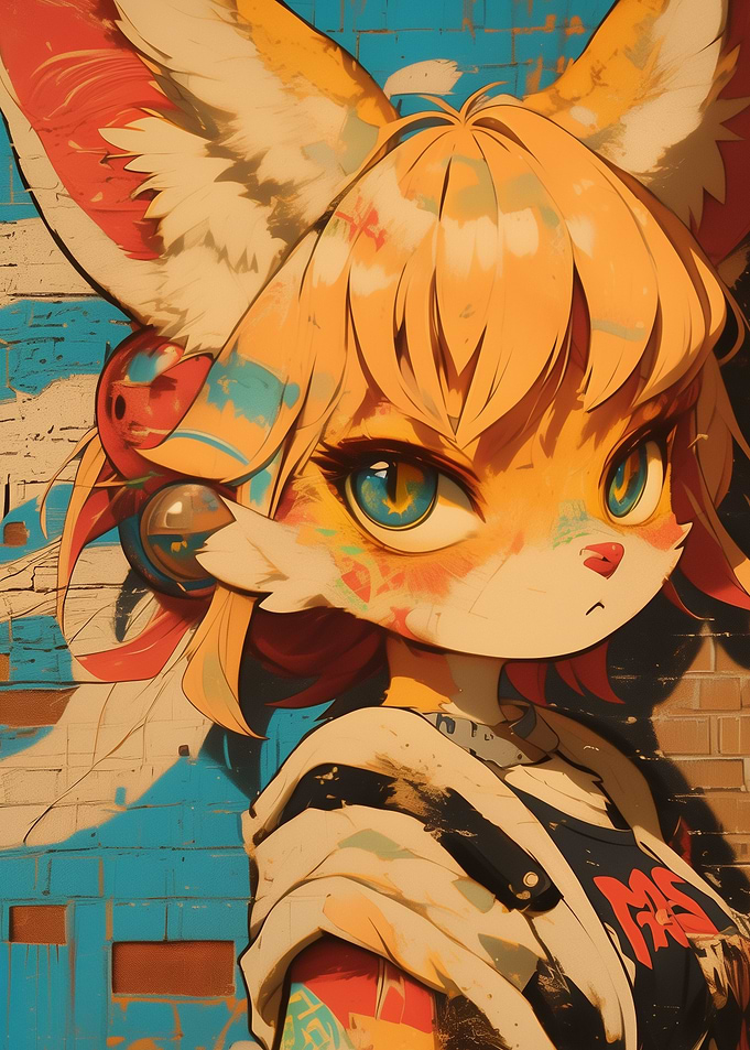 Furry Graffiti Art