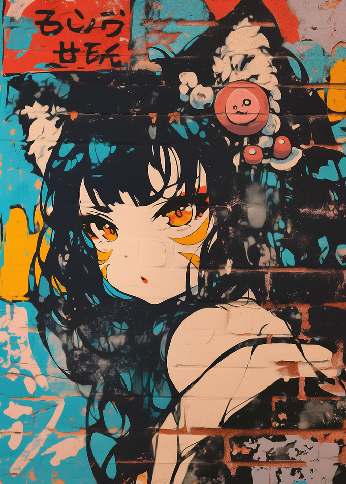 Anime Girl Graffiti
