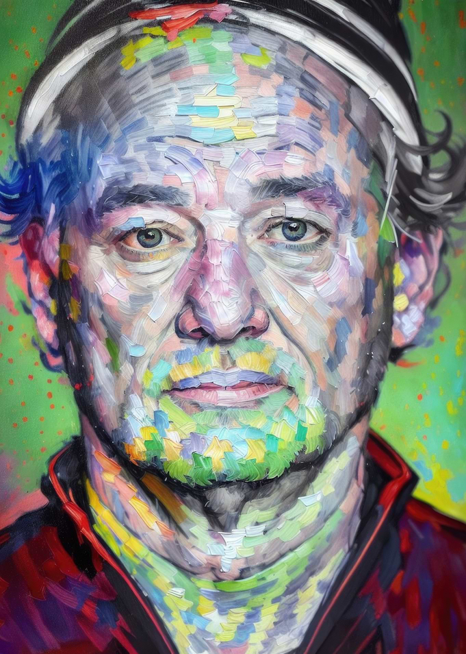 Bill Murray - Impasto Art