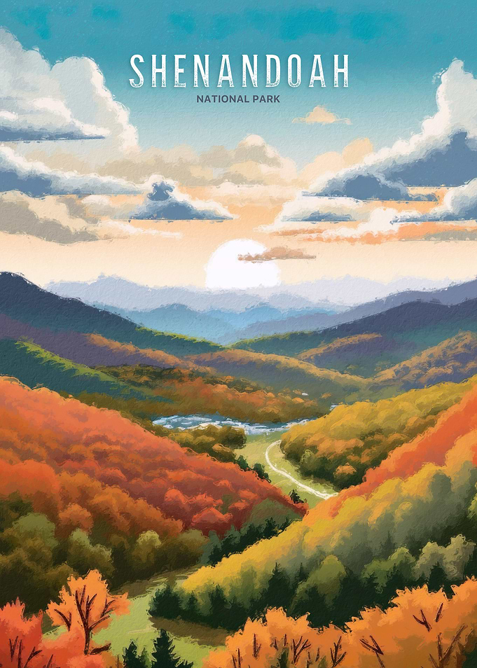 Shenandoah National Park Painting
