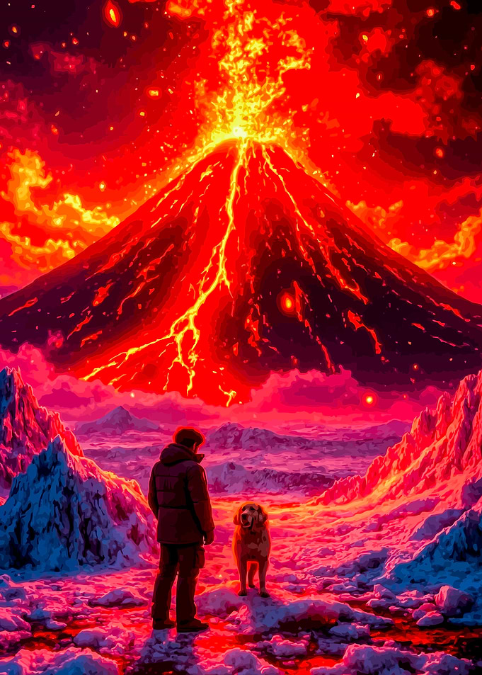 Volcano Eruption Landscape
