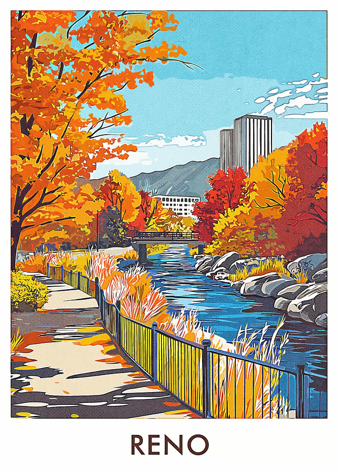 Reno Cityscape Autumn
