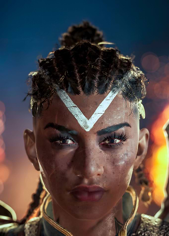 Warrior Woman Portrait