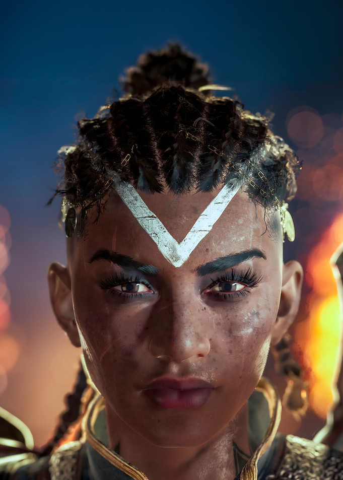 Warrior Woman Portrait