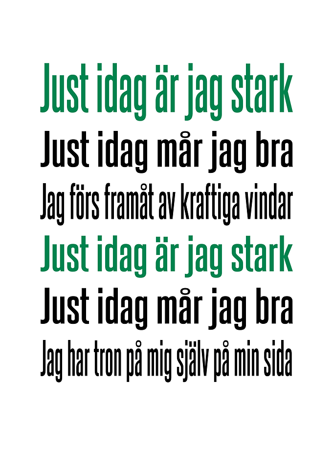 Just idag är jag stark Stockholm