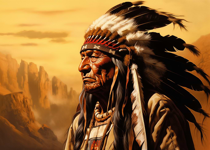 Native American Chief Portrait