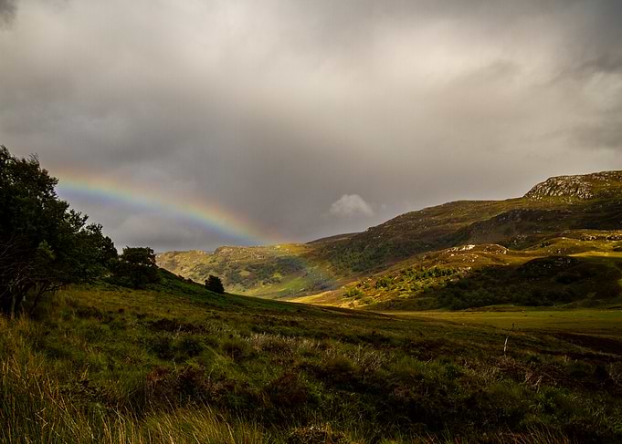 Rainbow Over Hills