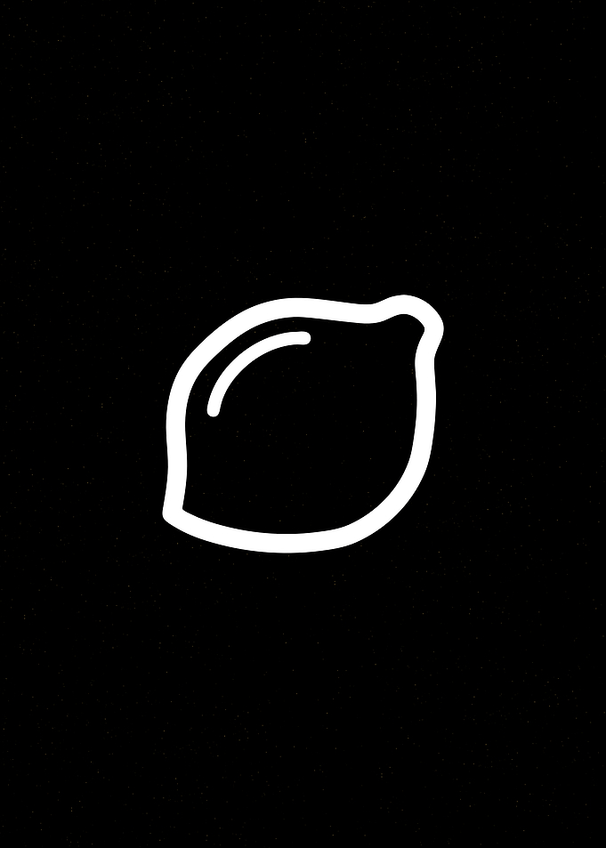 Lemon Icon - White