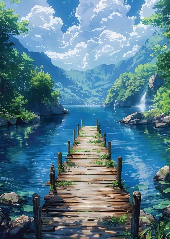 landscapes anime
