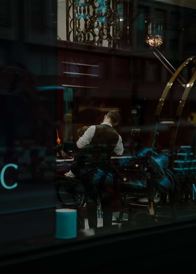Man in a Barbershop
